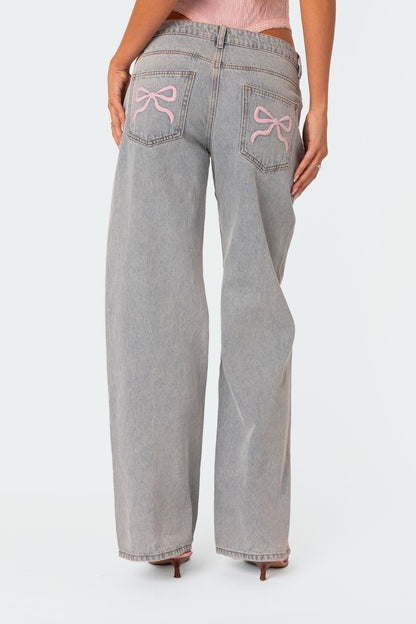 Anna | Bow tie jeans
